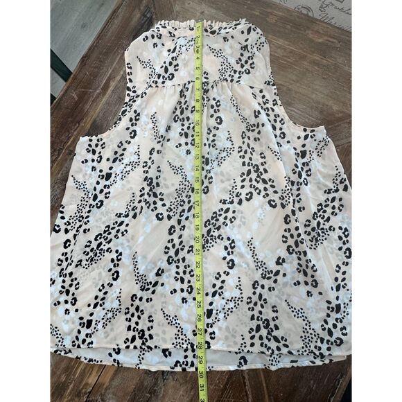 Torrid Plus Size Georgette Mock Neck Tank Leopard Pink NEW Size 2 - Picture 6 of 8